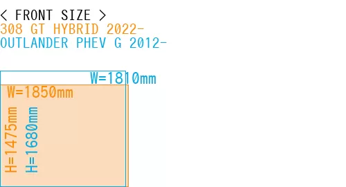 #308 GT HYBRID 2022- + OUTLANDER PHEV G 2012-